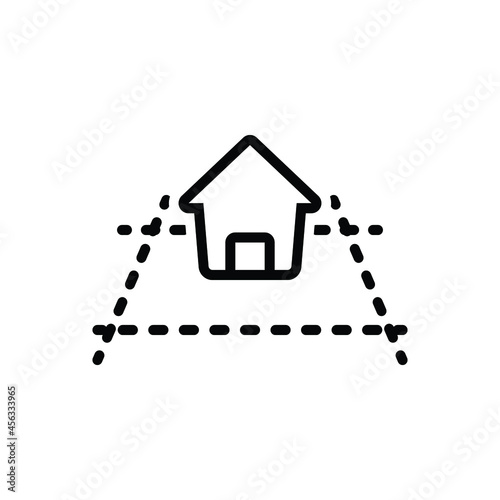 Black line icon for plot