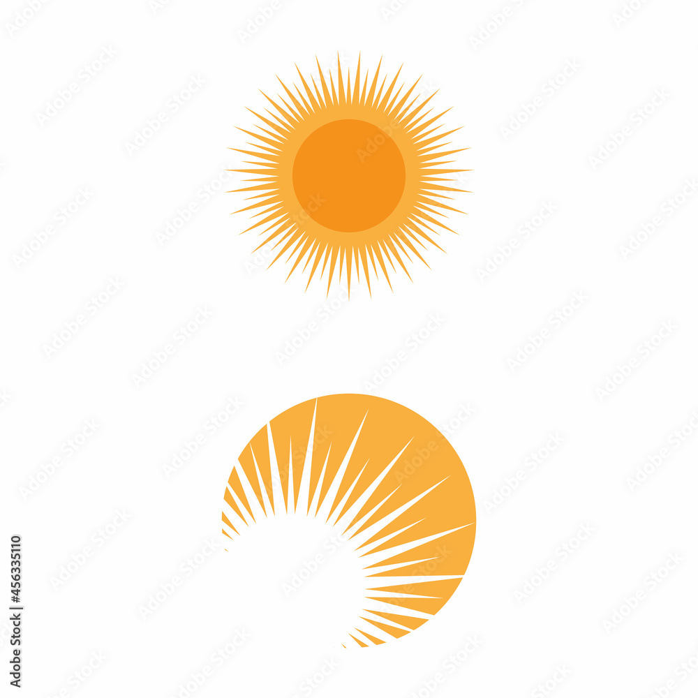 Fototapeta premium Sun Vector illustration Icon Logo Template design