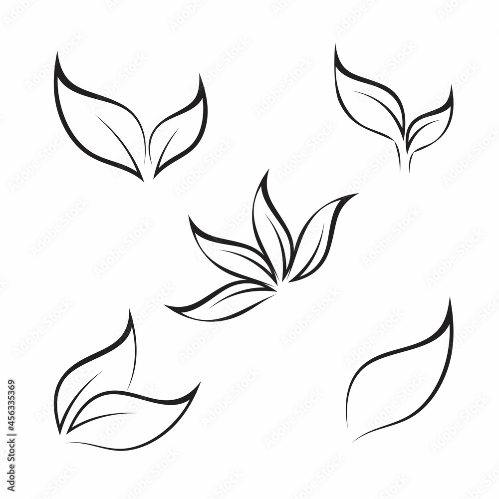 Leaf icon Vector Illustration design Logo template