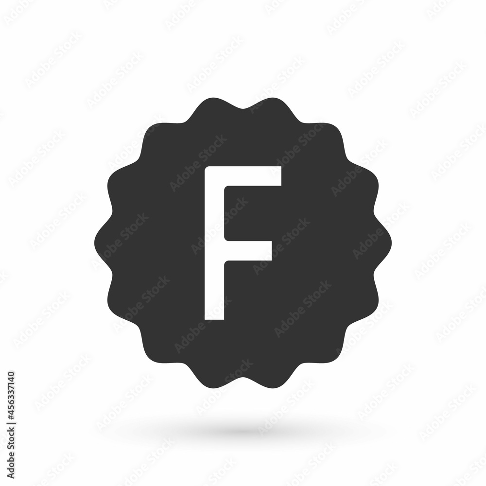 Grey Exam paper with incorrect answers survey icon isolated on white background. Bad mark of test results. Vector Grey Exam paper with incorrect answers survey icon isolated on white background. Bad mark of test results. Vector
