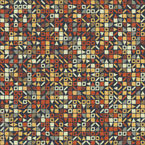 Abstract Geometric Pattern generative computational art illustration