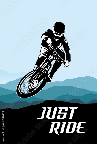 mountain bike cycle logo design icon vector	