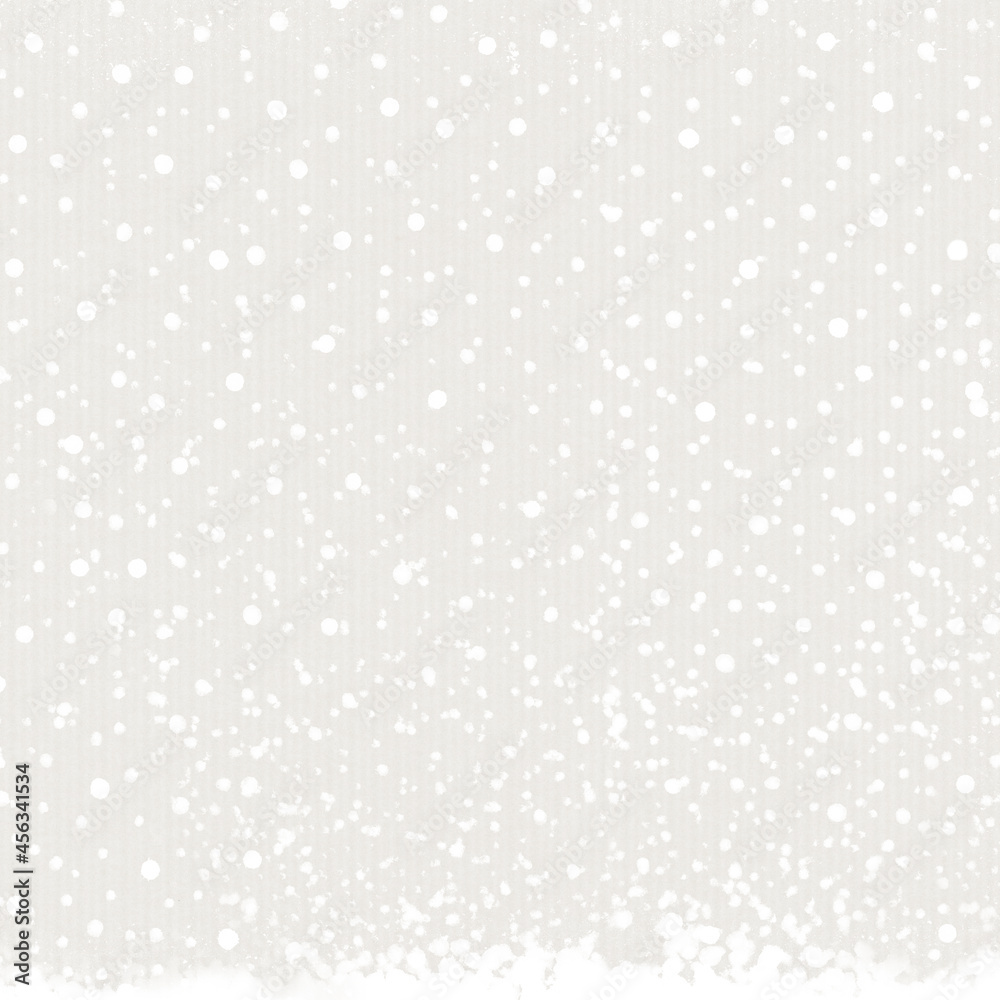 正方形 オフホワイトのニットみたいな淡い背景と雪 正方形 オフホワイトのニットみたいな淡い背景と雪