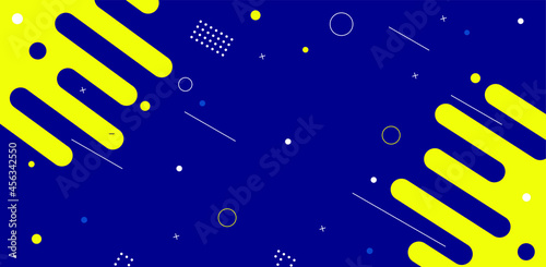 Abstract flat colorful geometric shapes background Premium Vector