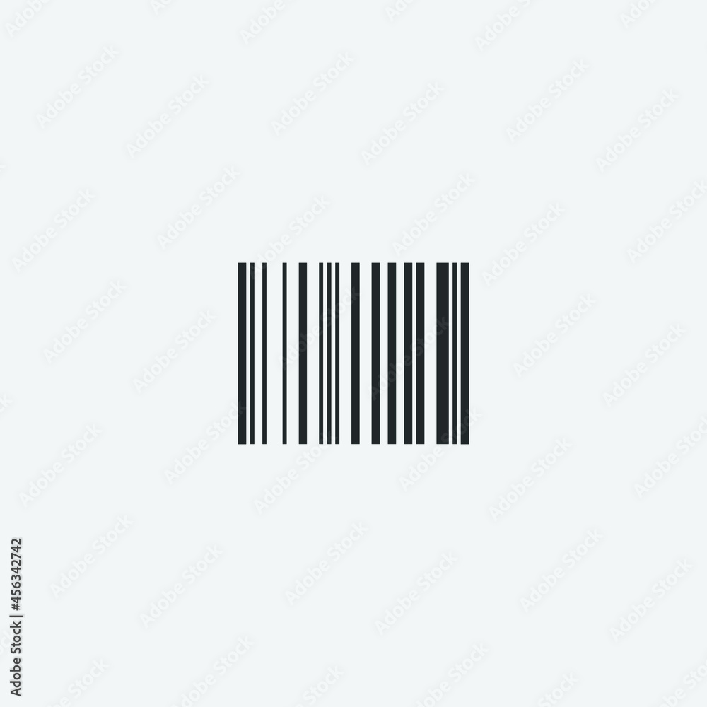 Barcode vector icon illustration sign