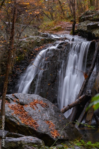 waterfall in autumn