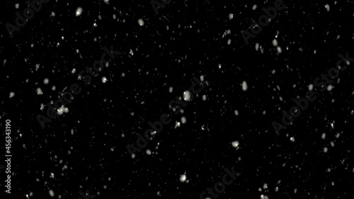 snow falling stock image black background