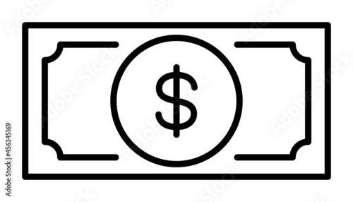 ドル　紙幣　ベクターイラスト