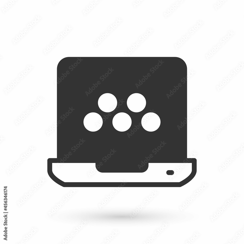 Grey Taxi mobile app icon isolated on white background. Mobile application taxi. Vector Grey Taxi mobile app icon isolated on white background. Mobile application taxi. Vector