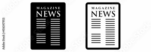newspaper and magazine icon, newspaper vector, magazine vector illustrations