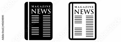 newspaper and magazine icon, newspaper vector, magazine vector illustrations