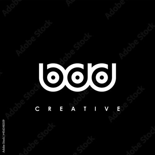 BDD Letter Initial Logo Design Template Vector Illustration