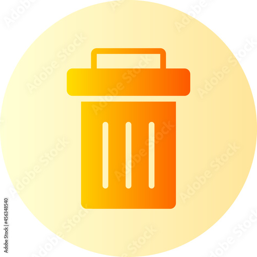 trash gradient icon