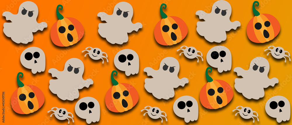 Halloween decorations background