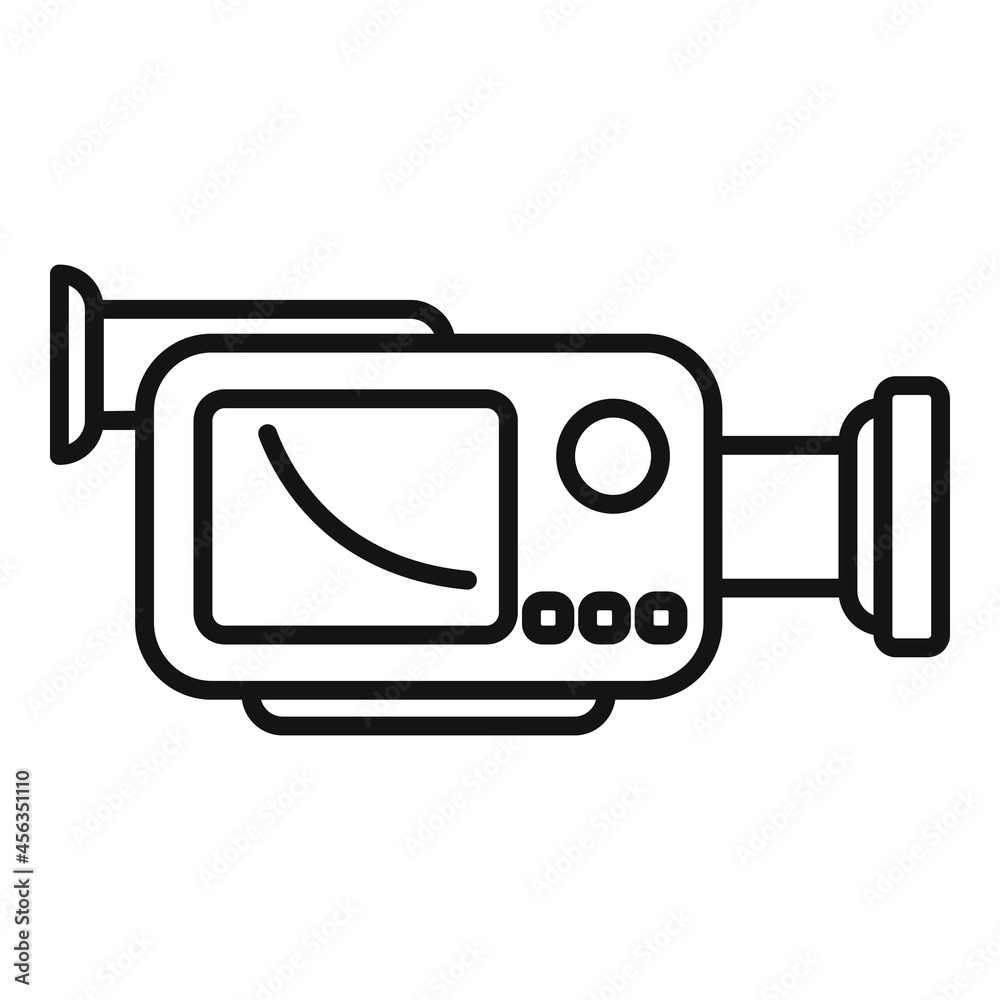 Tv camera icon outline vector. Live video Tv camera icon outline vector. Live video