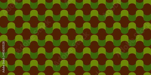 Wallpaper Mural Retro wavy background. Seamless pattern. Vector. レトロなみなみパターン Torontodigital.ca