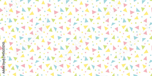 Triangle shapes background. Seamless pattern.Vector. 三角パターン