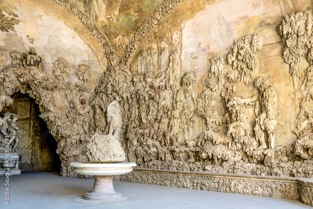 Sculptures In The Buontalenti Grotto In Boboli Gardens Built In The 16th Century In Mannerist 1104