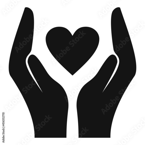 Trust investor icon simple vector. Love friend