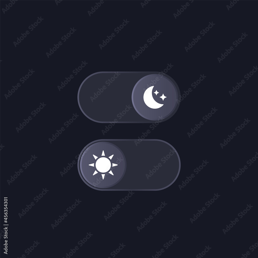 dark mode and light mode, vector design