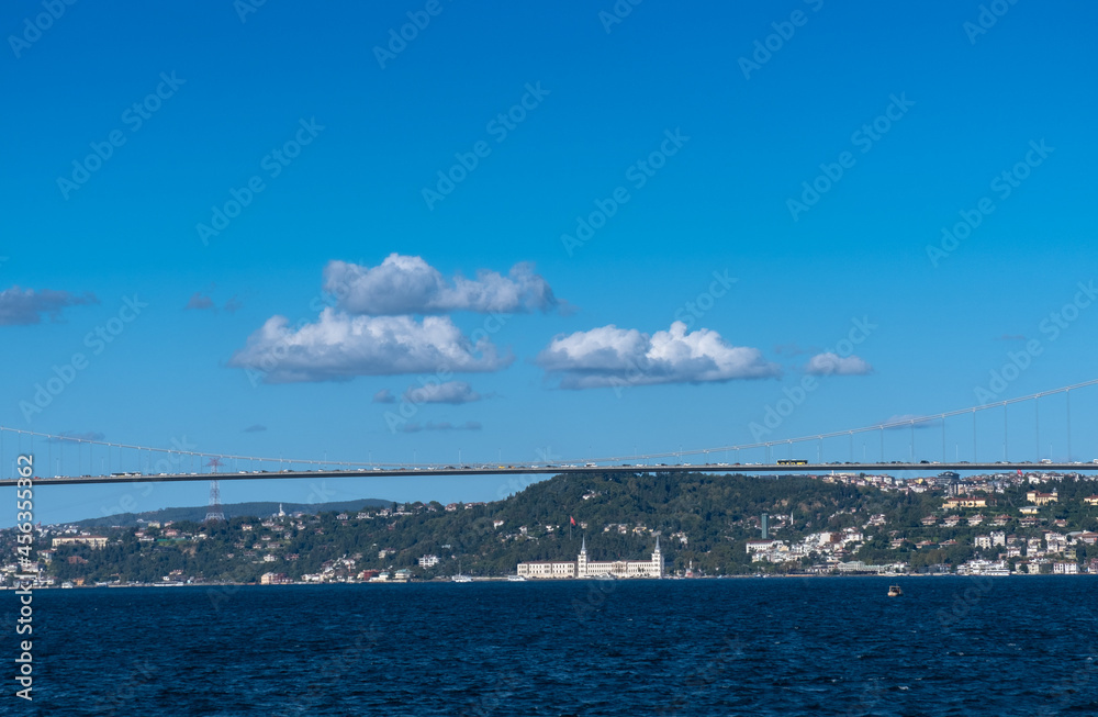 Bosphorus Bridge. The first of the three suspension bridges in Istanbul. Turkey