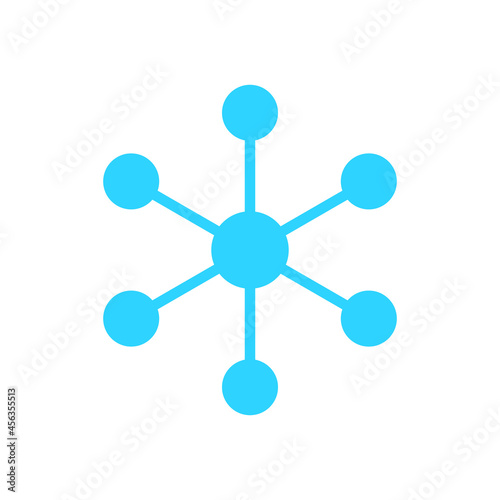 molecule logo icon vector design