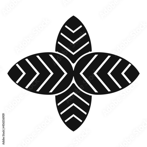 Aromatic basil leaf icon simple vector. Herb spice