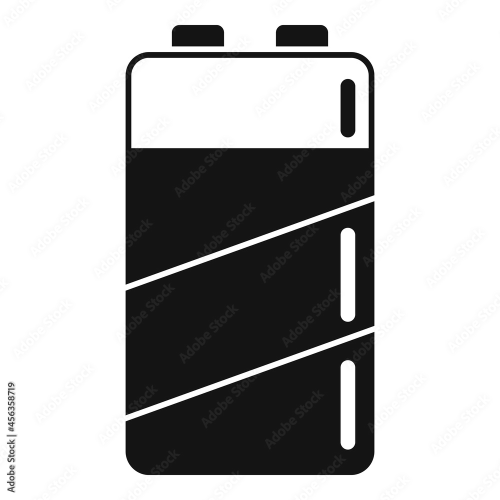 Empty battery icon simple vector. Charge battery Empty battery icon simple vector. Charge battery