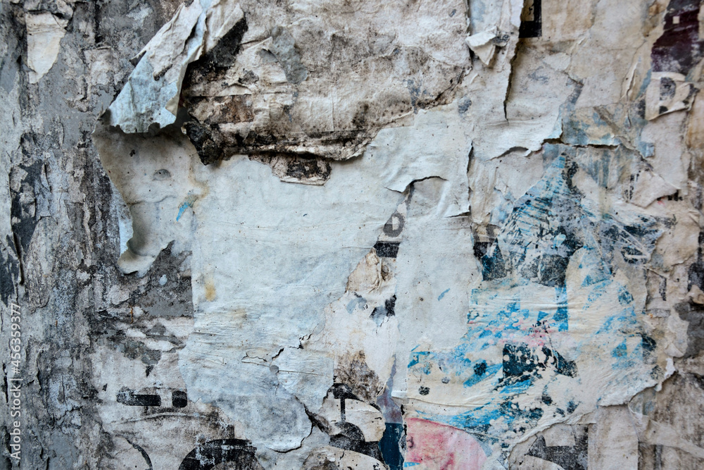 Fototapeta premium Abstract torn posters