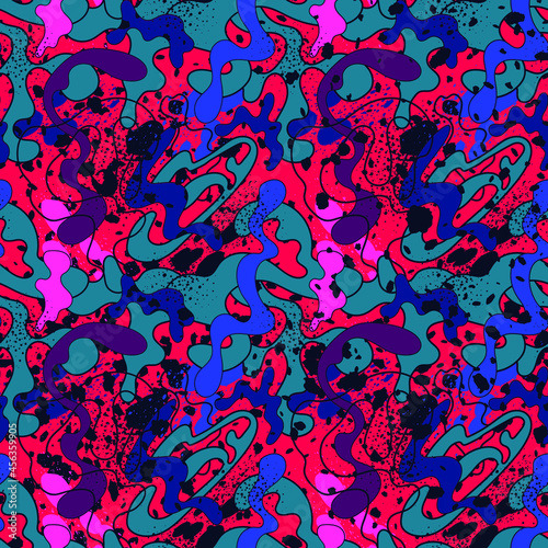 Print colorful seamless abstract urban pattern for creative ideas