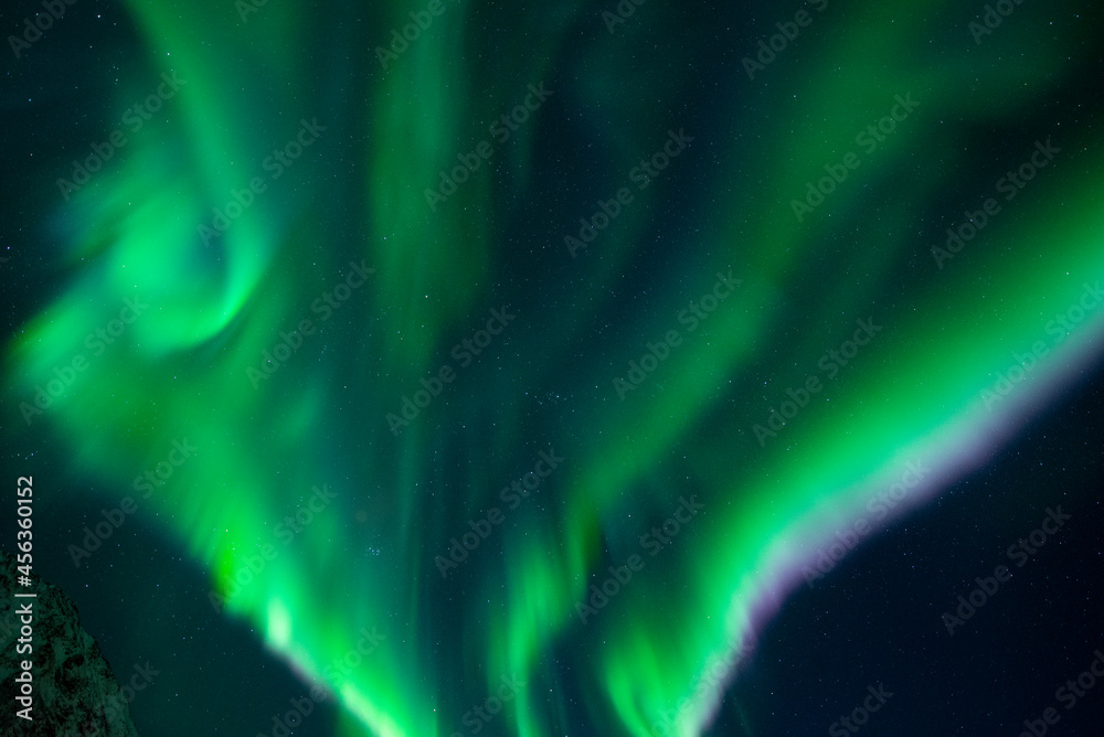 Aurora borealis polaris northern lights colorful mystical sky phenomenon