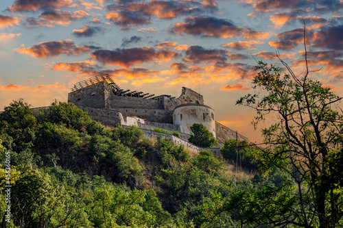 The Deva Castle in Romania photo
