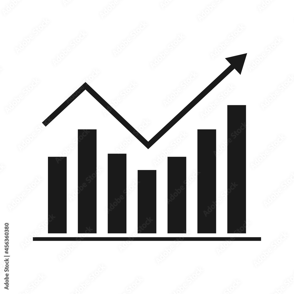 Infographics, chart icon. Illustration. Infographics, chart icon. Illustration.