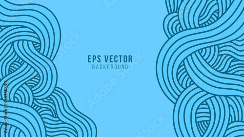 Wavy lines blue abstract background eps vector illustration wave line back ground. can use for poster, business banner, flyer, advertisement, brochure, catalog, web, site, website, presentation, book