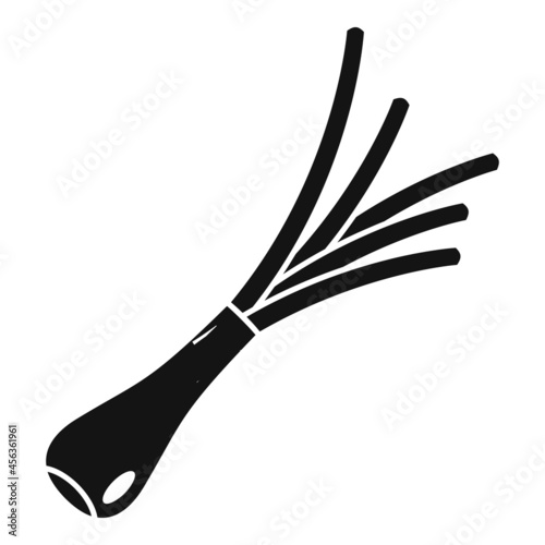 Chive icon simple vector. Onion garlic