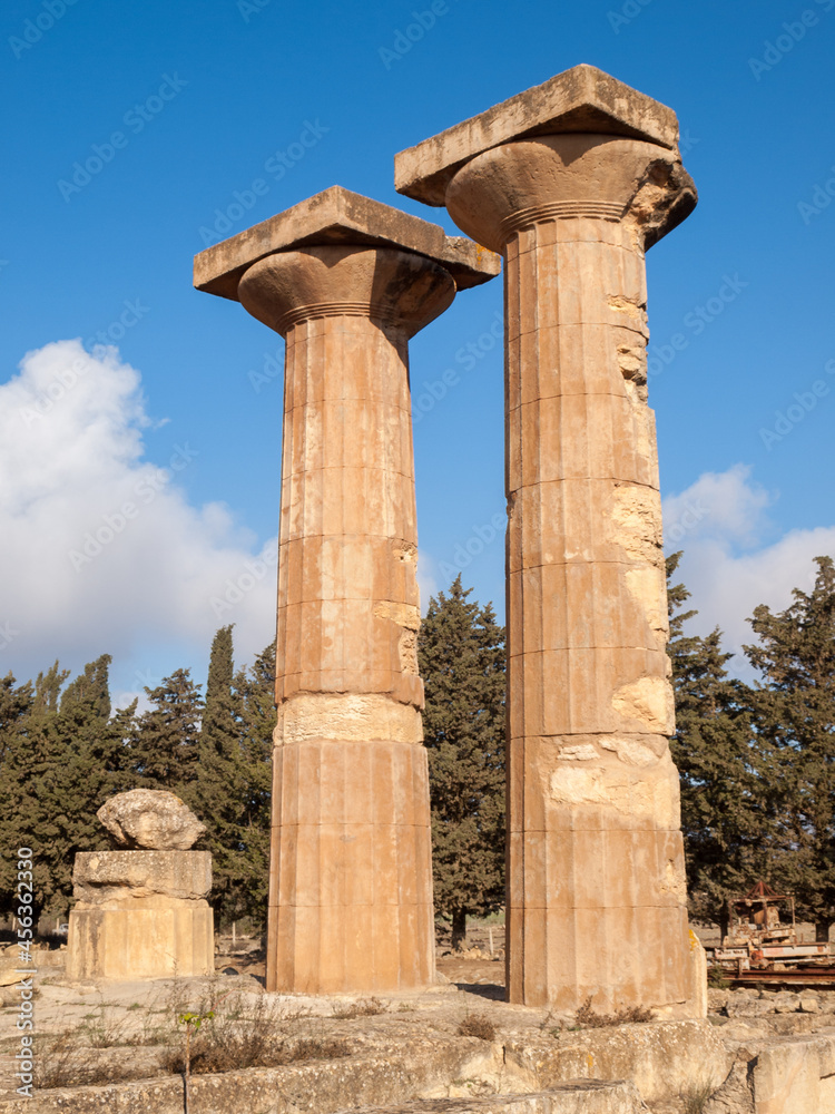 Columns from the Zeus Temple in Cyrene