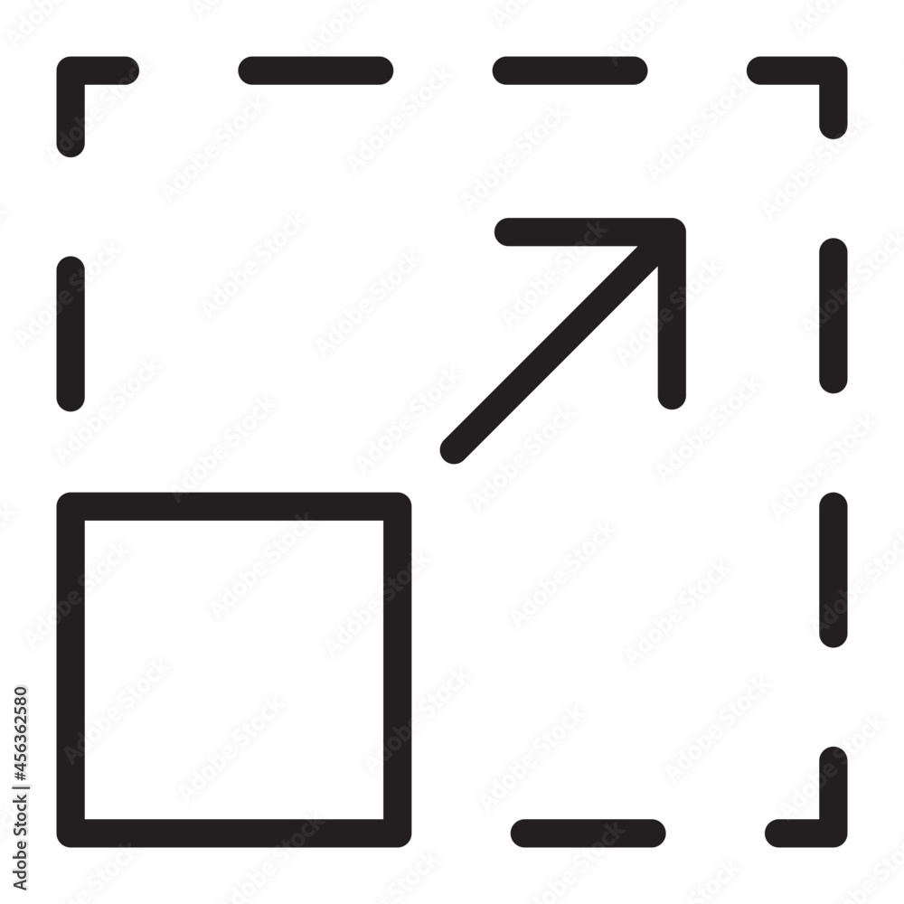 resize line icon