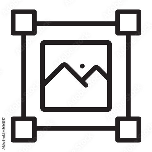 image box line icon