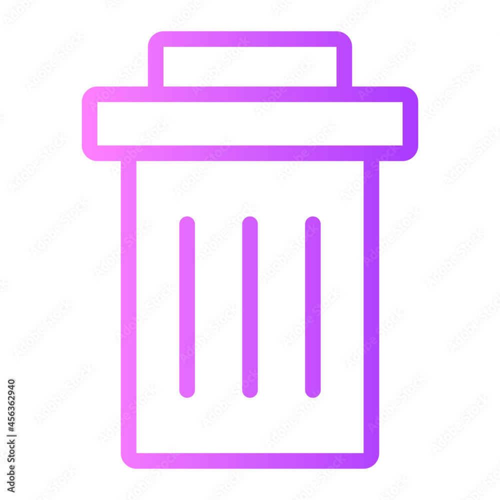 trash gradient icon trash gradient icon