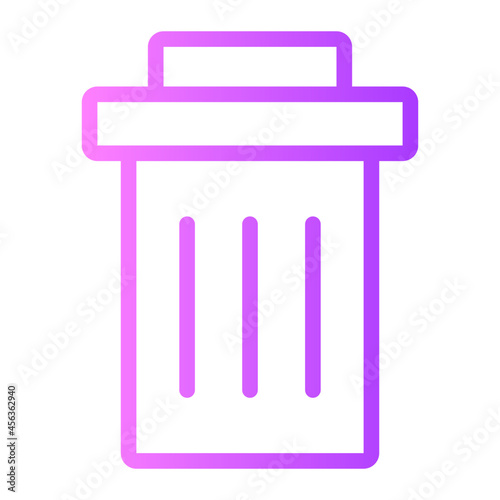 trash gradient icon