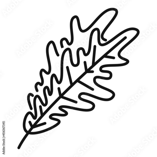 Rucola herb icon outline vector. Arugula salad