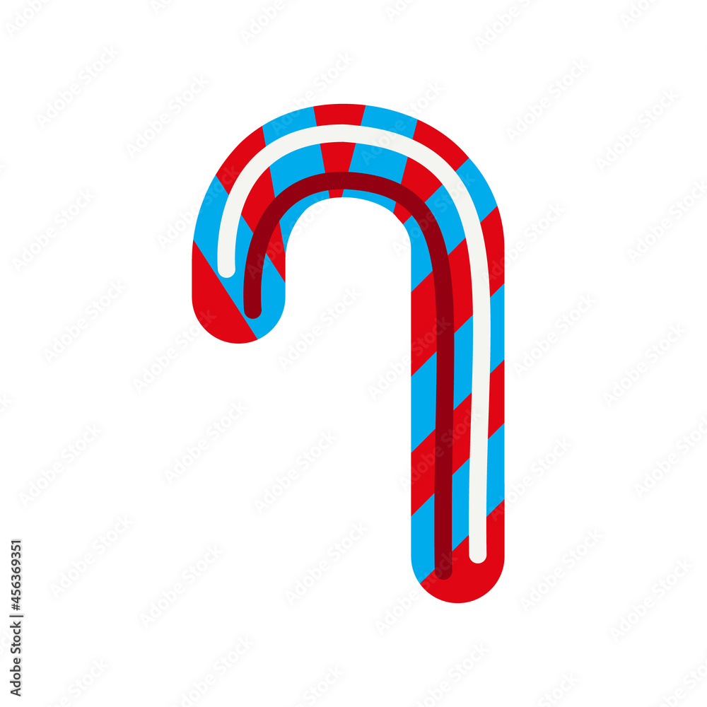 Striped lollipop. Simple vector illustration Striped lollipop. Simple vector illustration