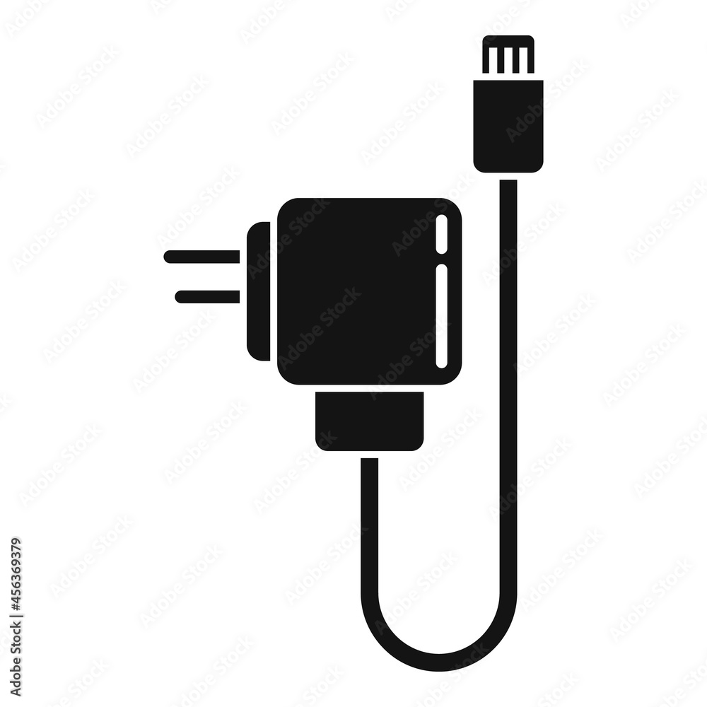 Battery charger icon simple vector. Recharge smartphone Battery charger icon simple vector. Recharge smartphone