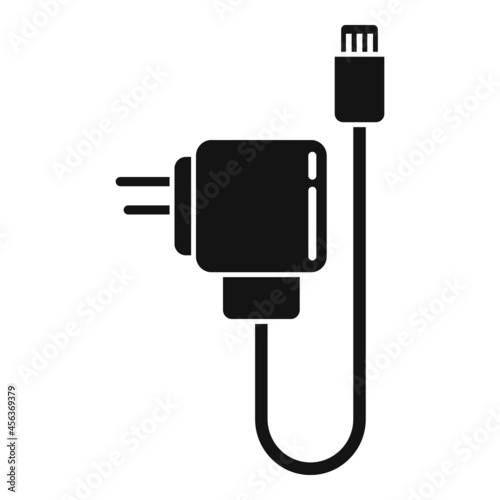 Battery charger icon simple vector. Recharge smartphone