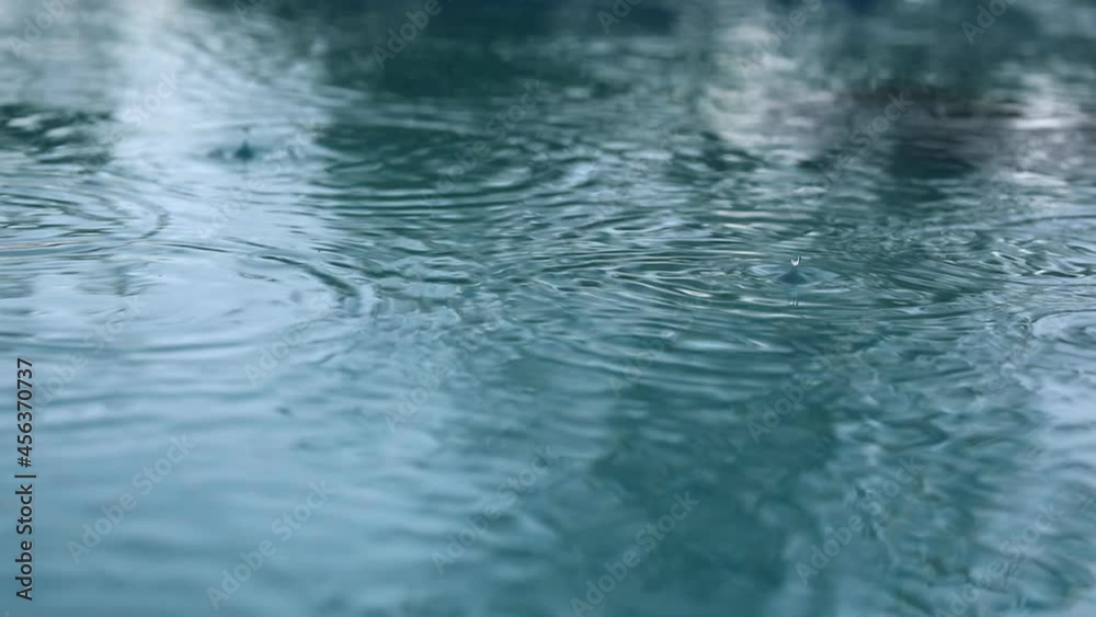 raindrops on the surface of the water raindrops on the surface of the water