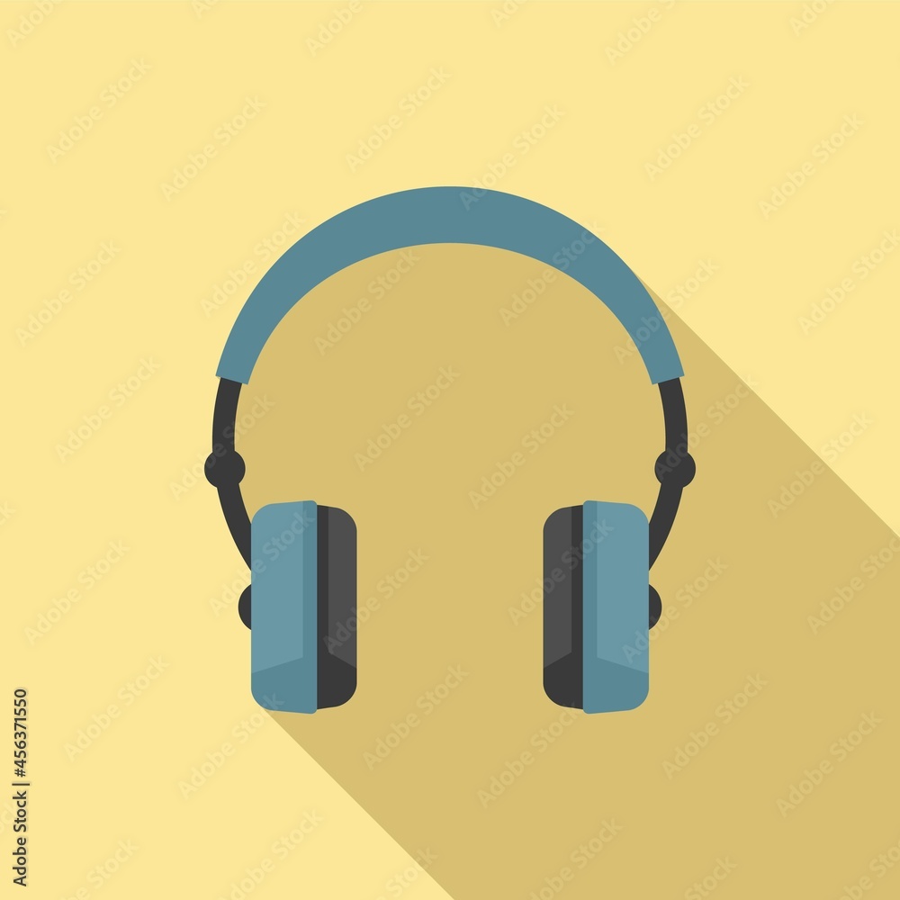 Esport headset icon flat vector. Gamer center Esport headset icon flat vector. Gamer center