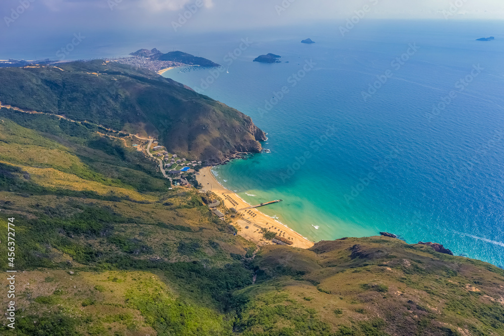 Fototapeta premium Aerial view of Ky Co beach, Quy Nhon, Binh Dinh, Vietnam