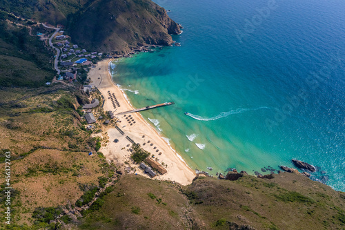 Aerial view of Ky Co beach, Quy Nhon, Binh Dinh, Vietnam