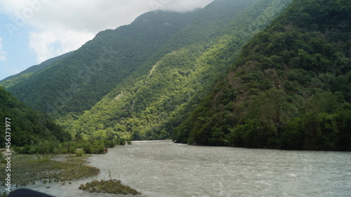 river in the mountains