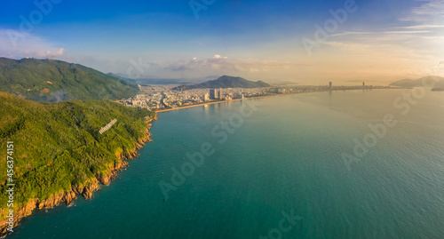 Aerial view of Quy Nhon city, Vietnam